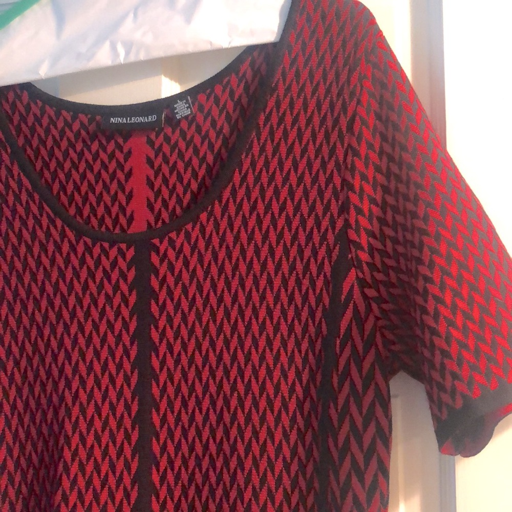 Nina Leonard fit & flare dress L - Picture 3 of 7